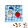 INEKOAGUA Dog Toy, Educational Plush Toy [Tri-fold Wallet Shape with Hidden Treats], Squeaking Toy with Rustling Sounds and Echo Paper, Nosework,