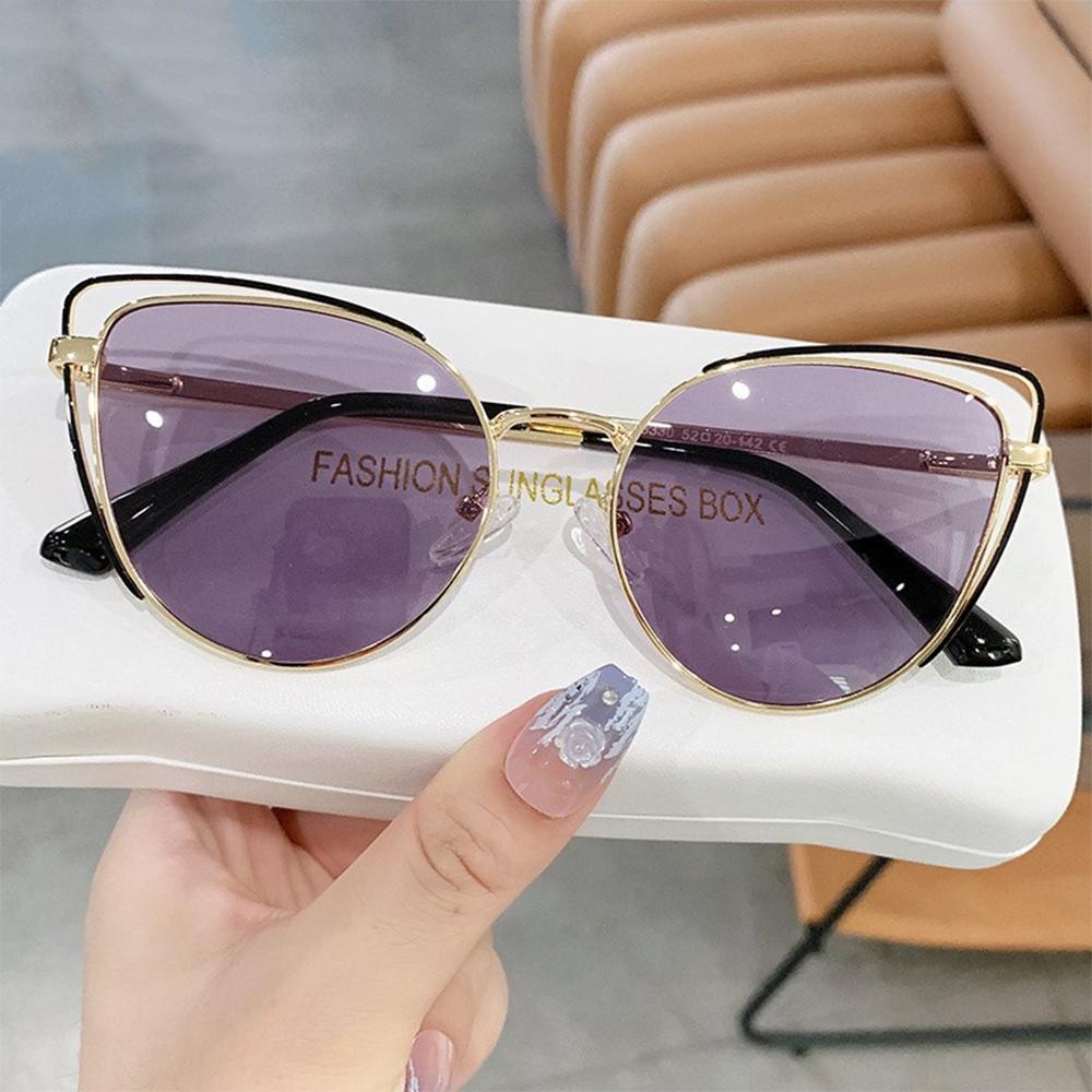 Retro Cat-Eye Sunglasses - 2024 Korean Style for Women, Trendy Personality Street Fashion Accessories