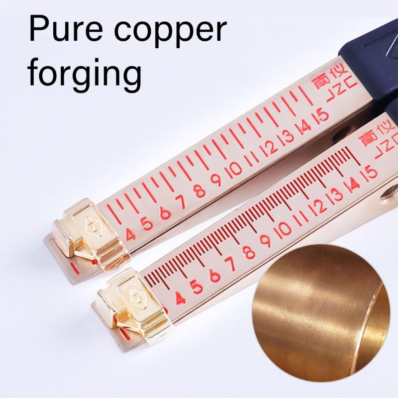 1-15mm Wedge Shaped Vernier Feeler Gauge Inspection Flatness Tool for House Engineering Feeler Gauge