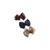 Fabric Solid Color Bow Temperament Headwear Banana Clip Women Hair Clip Korean Style Vertical Clip