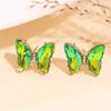 Hot sale gradual change color women butterfly earrings light luxury high sense fashion earrings