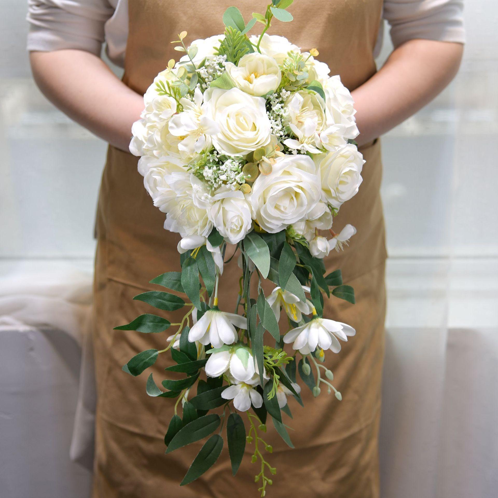 LY-FL0022 Wedding Bouquet Bridal Handmade Holding