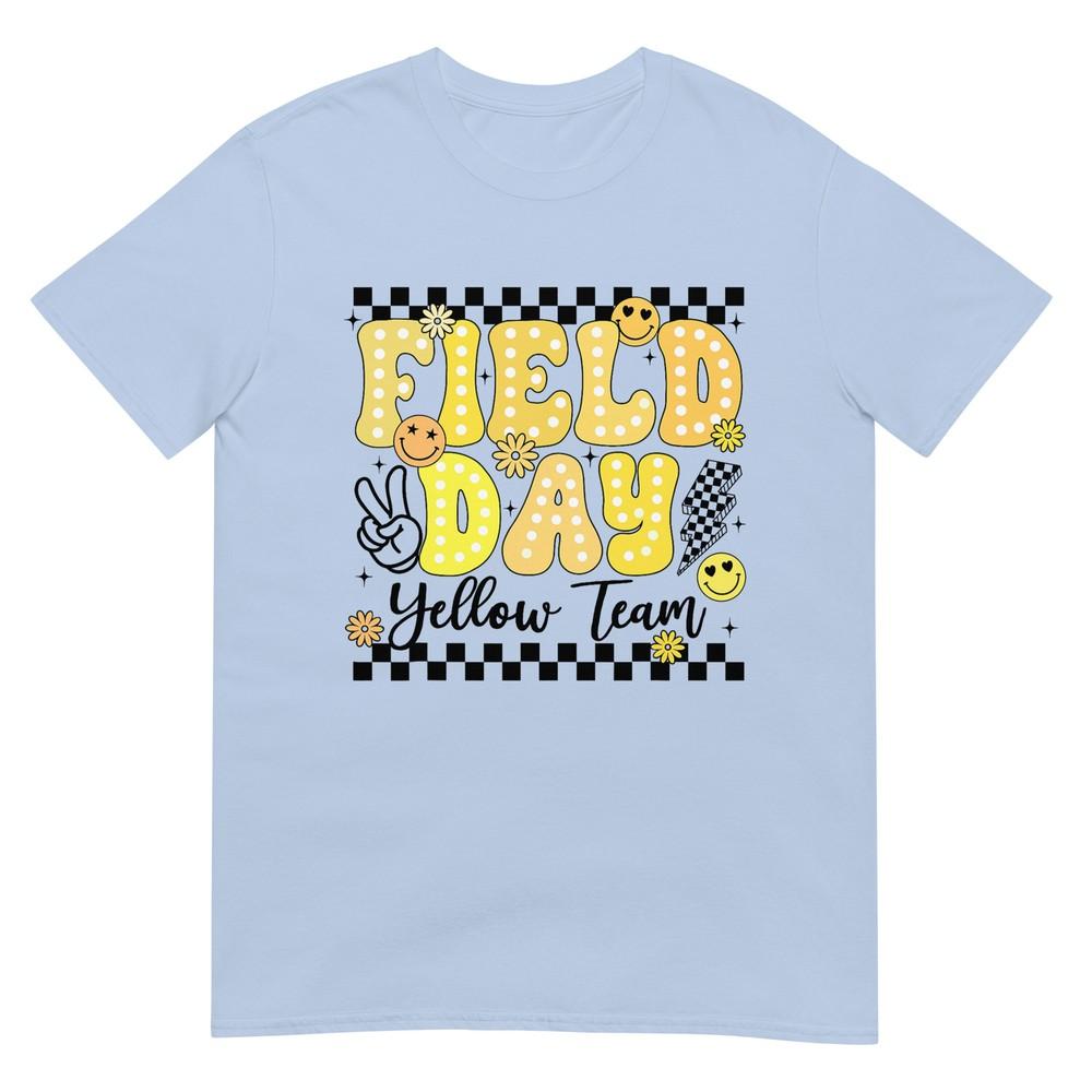 Field Day Yellow Team Field Trip Game Competition Student TShirt S