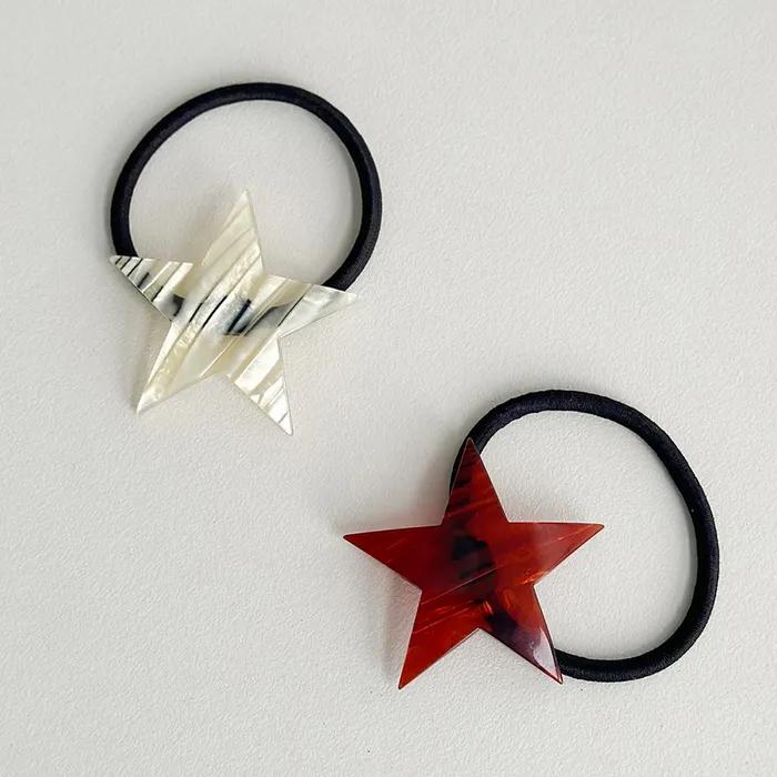Star Aurora Hair Strap - Red Brown