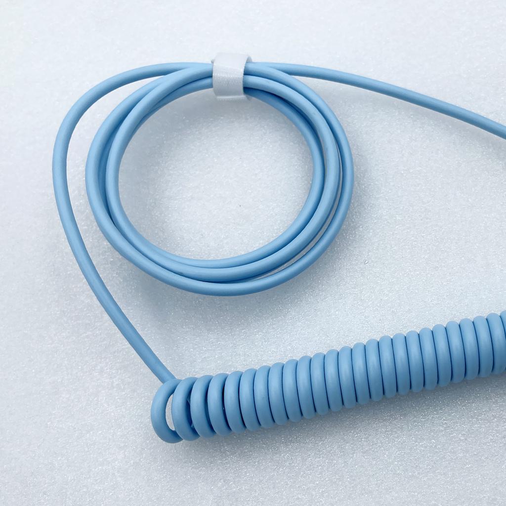 Computer Mechanical Keyboard Data Cable Extension Cord Coiled Charging Cable Type-C To USB Plug-in Spring Line