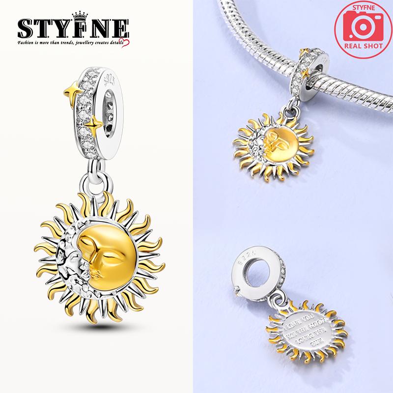 

Original Charms Copper Mysterious Sun And Moon Pendants Fit Charms Plata Bracelets For Women Jewelry Making Fine Gifts