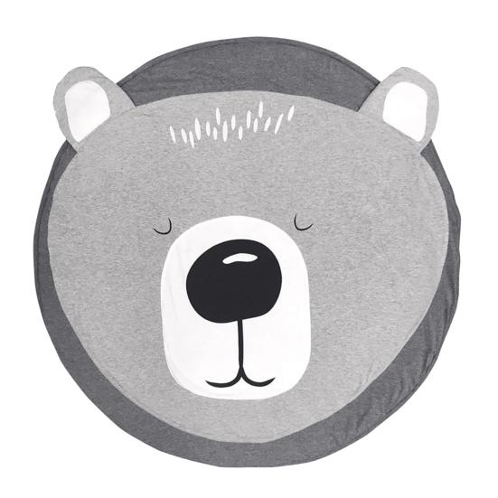 

Детский игровой коврик из мягкого материала, коврик для ползания для малышей, круглый дизайн, коврик для занятий для младенцев с рисунком животных, коврик для ползания для младенцев Bear