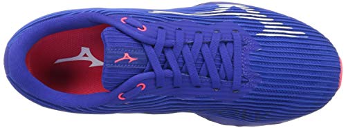Mizuno Wave Shadow 4 Running Shoes, Blue/White/Pink, Size 22.5 cm, 2E