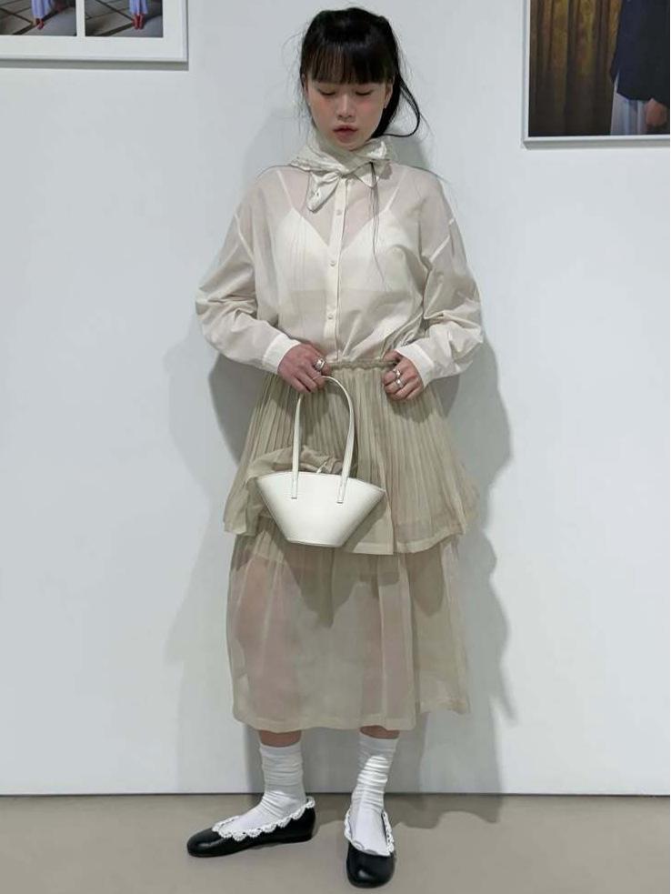 3-Day Korean Spring/Summer Solid Pleated Skirt & Slim-Fit Shirt for Women
