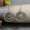 Bohemian Geometric Hollow Tree of Life Earrings Necklace Retro Jewelry Set