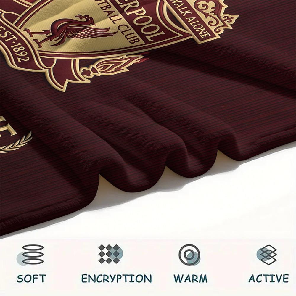 Custom Name Liverpool Flannel Blanket, High Quality Comfortable for All Seasons, Home Decor, Warmth and Comfort