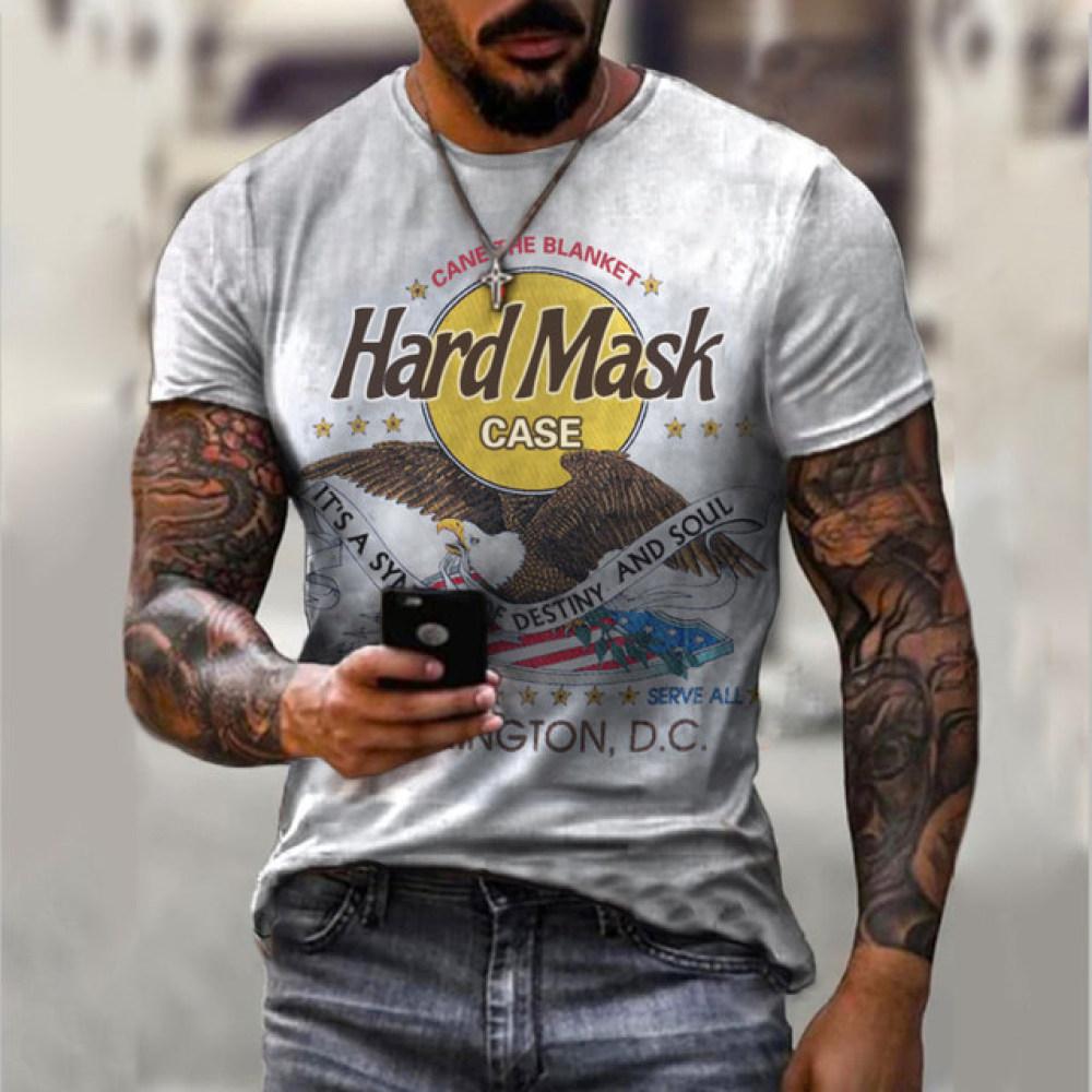 Summer New Graphic Casual Short Sleeved T Shirt For Men Oversized Streetwear 3D Digital Printing Large Size Top Tees For Male
