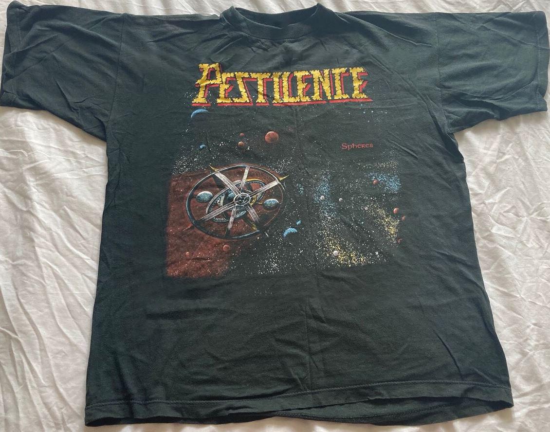 Pestilence Band Spheres Album Tour Tee Men Women Cotton Shirt SB163 S