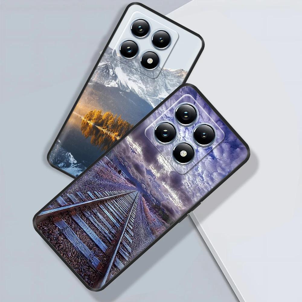 For Xiaomi Mi 14T Pro Case Soft Liquid Silicone Protection Back Cover for Xiaomi 14T Pro Mi14T 5G Cases Painted Cartoon Fundas