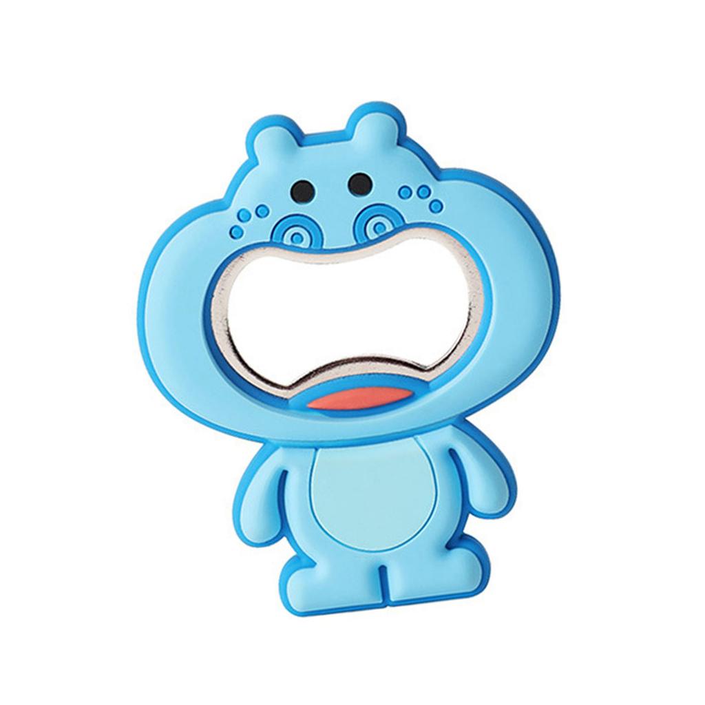 Creative Animal Bottle Opener Magnetic Refrigerator Decor Dual Purpose Kitchen Tool Safe PVC Material