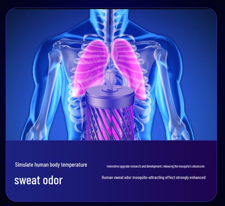 USB Rechargeable Portable Electric Mosquito Killer Lamp for Indoor/Outdoor Use