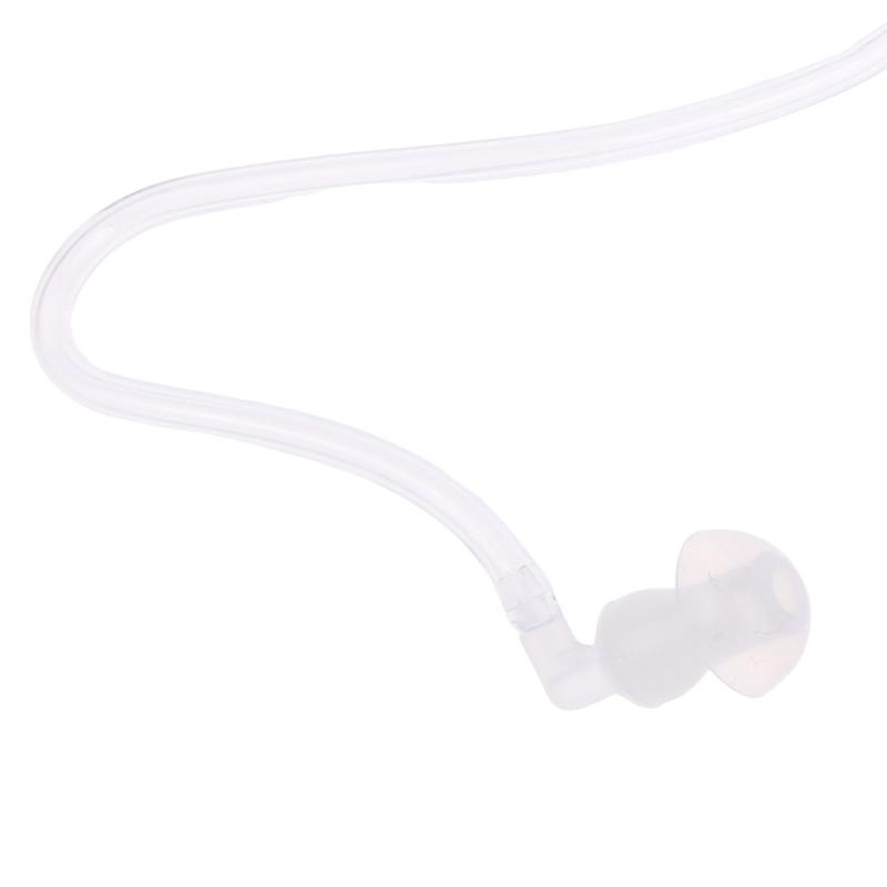 In Ear Stereo Air Tube Earpiece Anti-Radiation Headset Radiation-proof Earphone for Motorcycle Helmets Outdoor Activity