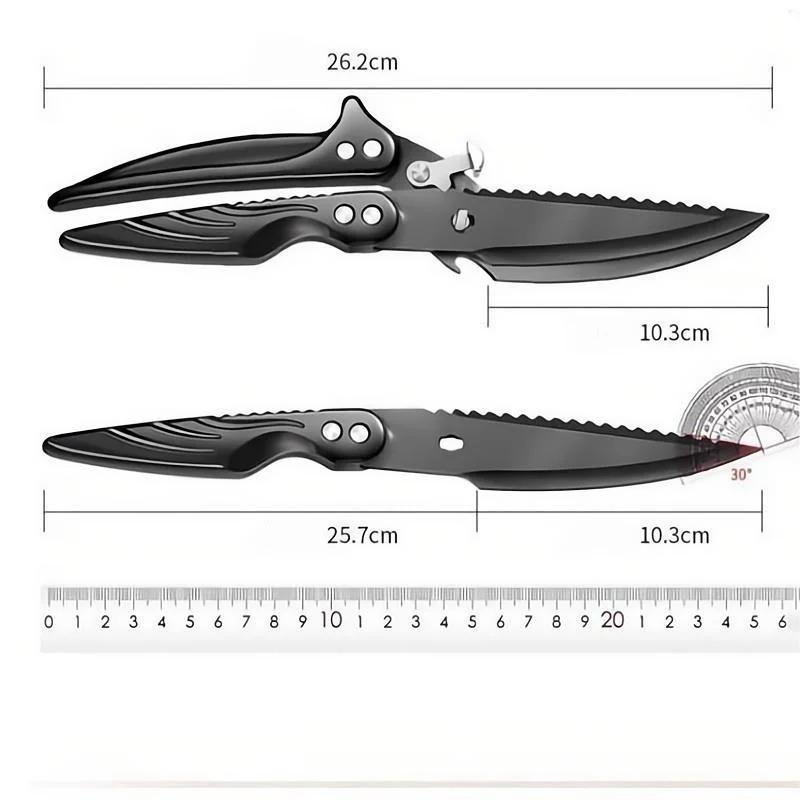 New Model Titanium Coated Kitchen Scissors-Professional Poultry Bone Shears for Chicken Duck Cutting,Multi-Purpose Food Scissors5