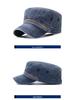 Used-Optik Baumwoll-Baseballkappe mit flacher Krone - Atmungsaktiver Sonnenschutz für alle Altersgruppen