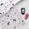 SKY Trend Rock & Hip Hop Music Guitar & Kitty Nail Art Stickers