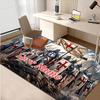 1PC Custom Name "Knights Armor" Theme Floor Mat Ideal for Living Room, Game Rooms, Office, Bedroom,Floor Mat Playful Design