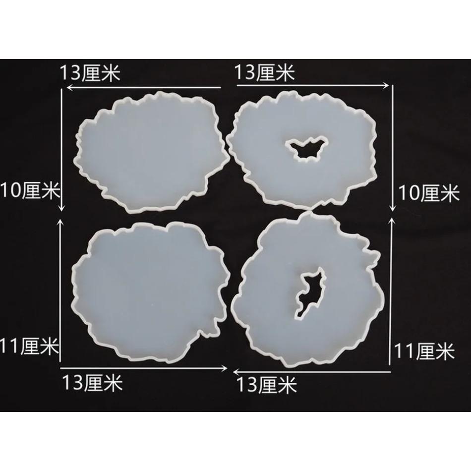 5pcs/set Silicone Molds Coaster Resin Casting Mold Silicone Jewelry Making Epoxy Mould Craft Tool DIY Coasters Mould