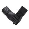 Leather gloves men's winter touch screen thickened fleece windproof warm motorcycle outdoor non-slip riding waterproof gloves