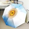 Argentina Flag Design Automatic Folding Umbrella - 8-Rib Travel Umbrella with Auto Open/Close & Portable Gifts for Holidays or Birthdays