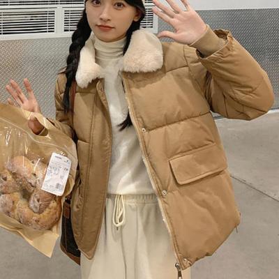New Winter's Women Cotton Padded Jacket Loose Cotton Padded Zipper Parkas Coat Thicken Pocket Warm Overcoats