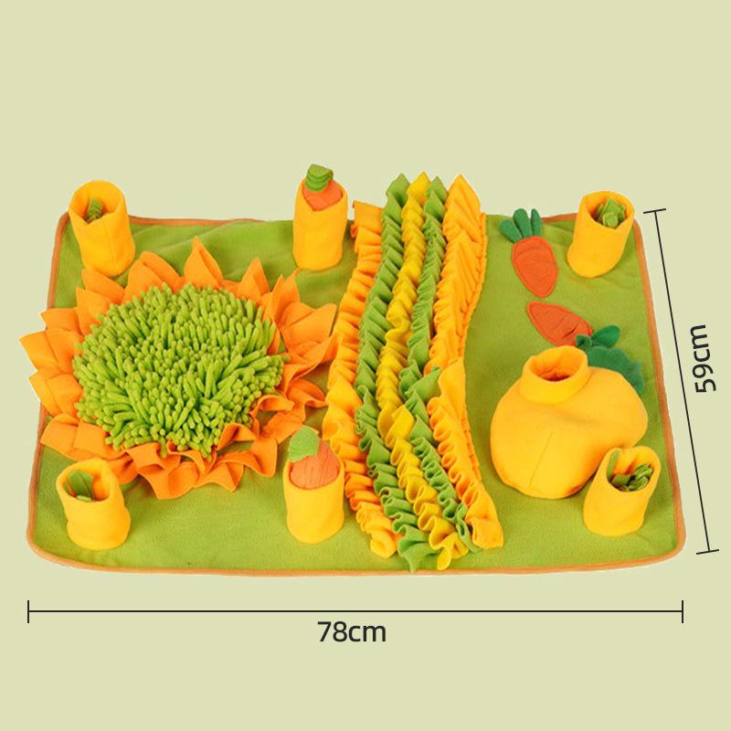 Pet Snuffle Mat: Dog & Cat Boredom Buster, Sniffing Toy, Energy Exertion, Slow Feeder, Enrichment Mat.