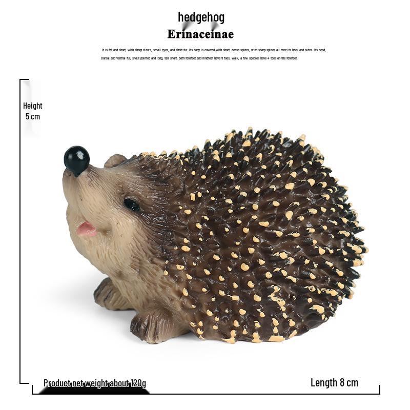 Children s Wild Hedgehog Animal Model Educational Figurine - Jungle Spiky Hedgehog Desktop Toy