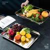 Guroo 304 Stainless Steel Rectangular Multipurpose Tray (5-Pack)