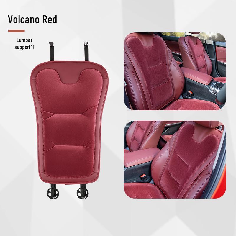 Universal Thickened Flannel Car Seat Cushion Set for All Seasons (3-Piece)