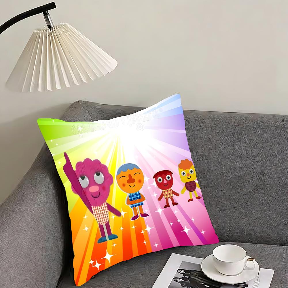 NNoodle PalsS Cartoon Cushion Cover Pillowcase Ultra Soft Skin Friendly Fabric Cloud Like Comfort Concealed Zipper