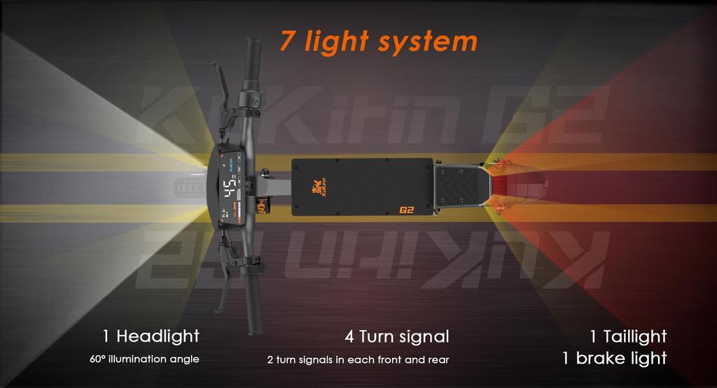 Elektroroller Kukirin G2 10" 800W Motor Höchstgeschwindigkeit 45KM/h Elektroroller für Erwachsene 48V 15.6AH Reichweite 55KM Last 120Kg Neu