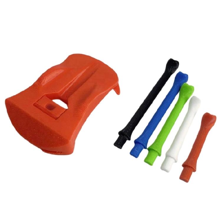 

Golf Simulator Tees Stable Base Golf Turf Base Holder with 5 Pre-Cut Simulator Tees for Golf Hitting Mats and Indoor красный