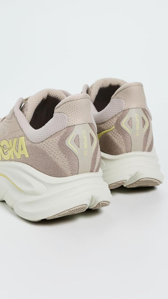 HOKA Clifton 10 Track Field Running Size Greyish Cream X Pale Gray Men's & Shoes, 27.0,