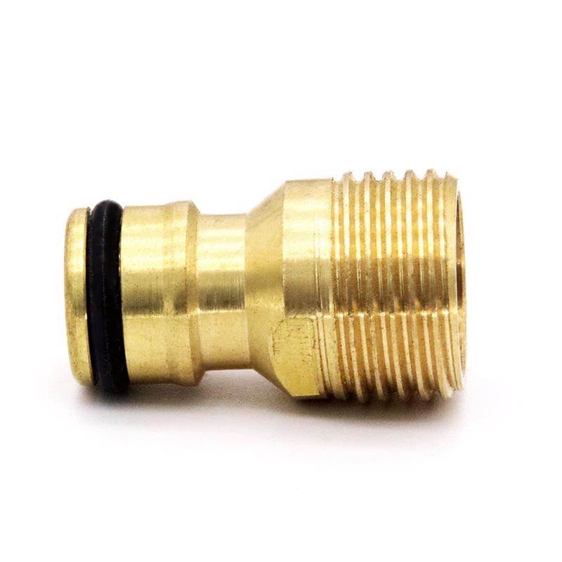 4-Point Quick-Connect Water Gun Threaded Nipple for Garden Hose