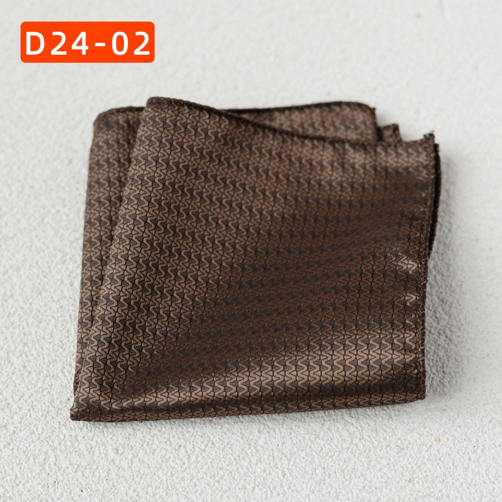 Striped Polyester Silk Pocket Square for Wedding or Business