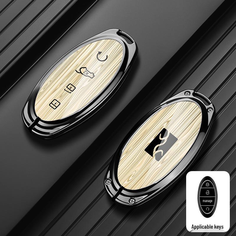 BYD Yangwang U8/U9 Car Key Case: Metal Shell & Buckle Set