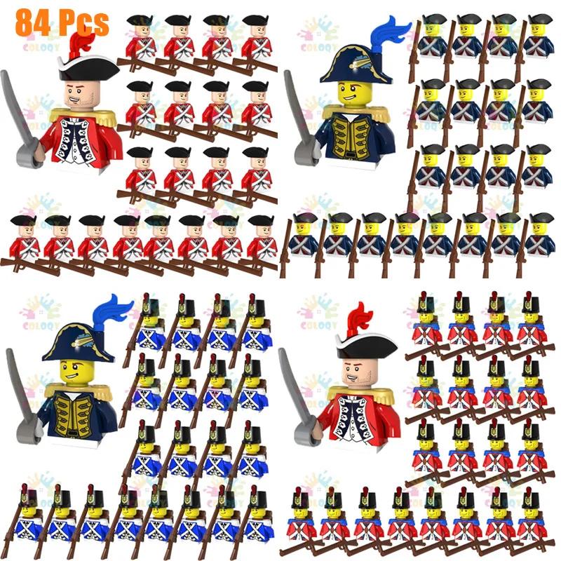 Kids Toys Imperial Navy Building Blocks Red Blue General Soldiers Set Mini Action Figures Toys For Kids Christmas Gifts