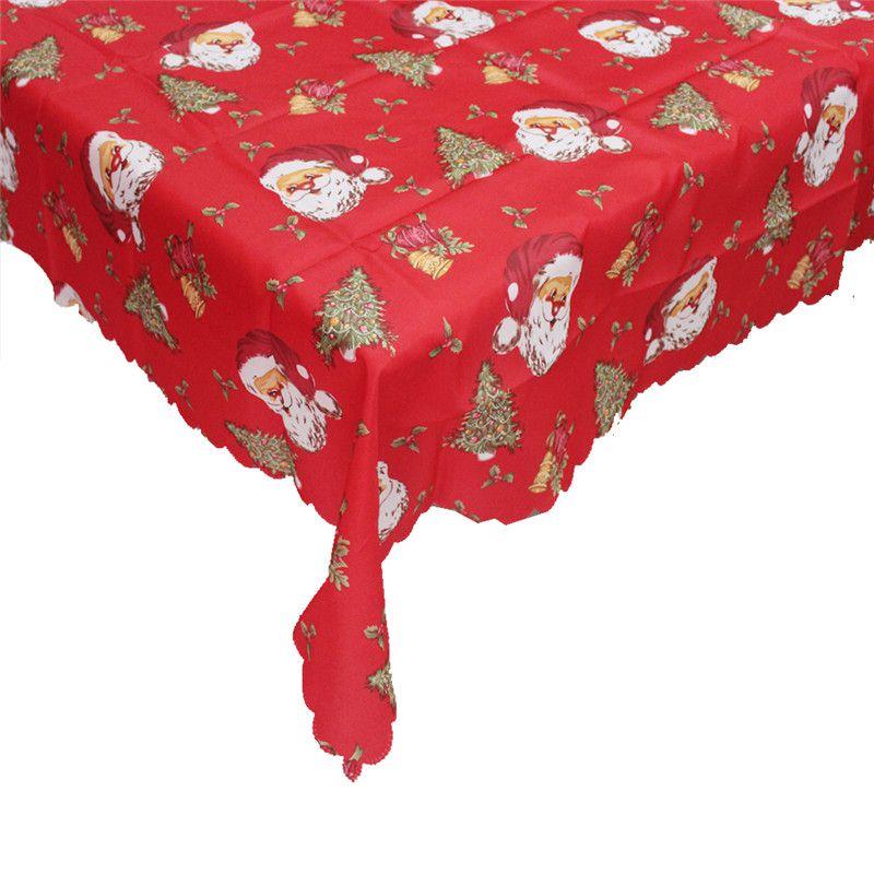 

Rectangular Christmas Tablecloth Table Cloth New Year Home 150x180cm Decorations Santa Claus