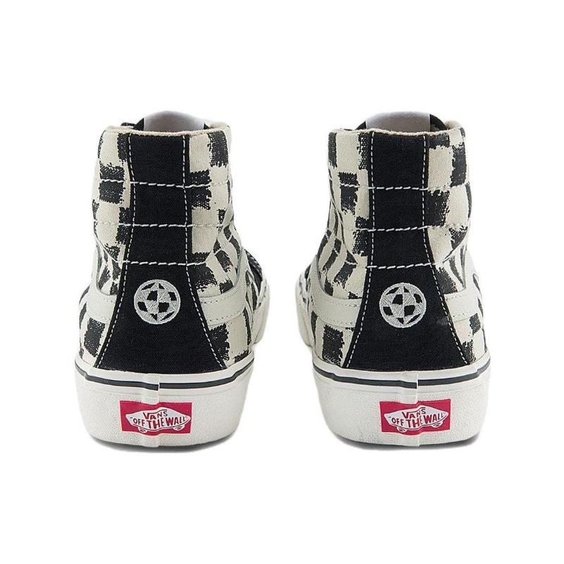 Vans SK8 Unisex High Top Sneakers Black White Checkerboard VN0A4BX6KIG