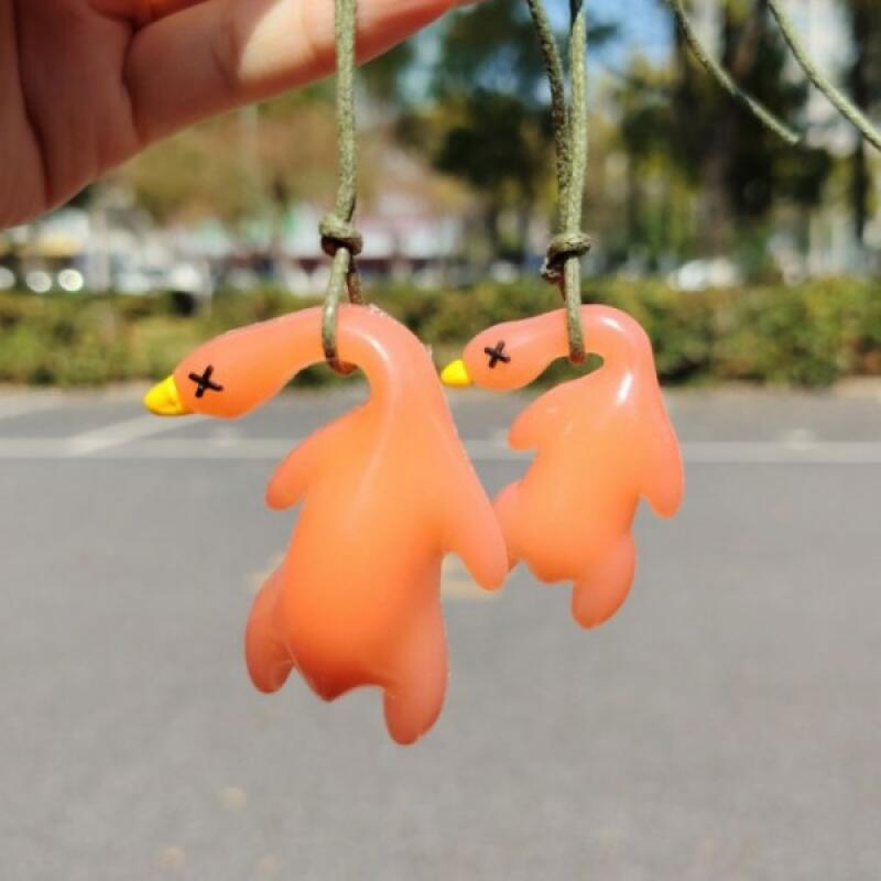Duck Keychain Discoloration Glow-in-the-dark Cute Keychain small