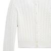 Polo Ralph Lauren SS24 Einfarbig Baumwolle Rundhals Lässig Langarm Strickpullover Kinderpullover Gewaschenes Weiß CWPOSWEG6820435-100