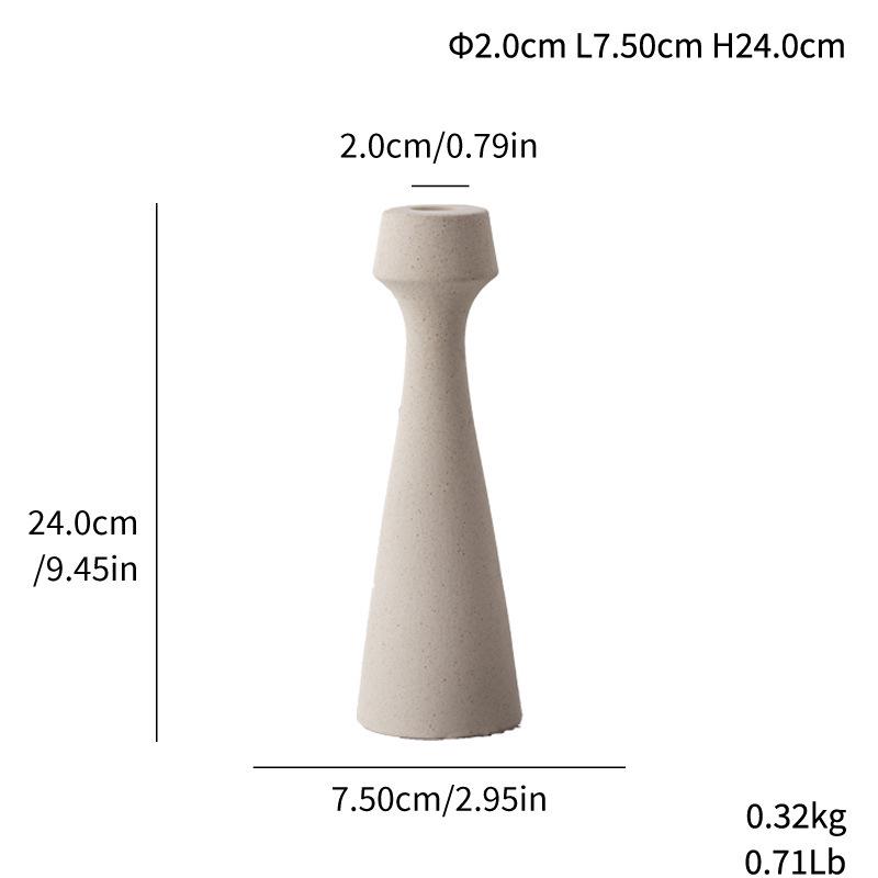 Creative Ceramic Candlestick Ornament for Home Photography Props