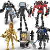Moc Skibidi Toilet Action Figures Modello da costruzione Blocchi Camerman Titan Speakerman Surveillance Man TVMan Ragazzi Giocattoli per bambini Regali