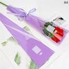 50Pcs Single Rose Sleeves Flower Wrapping Bag Bouquet Packaging Bags Clear Cellophane Floral Wrappers For Valentine'S Day