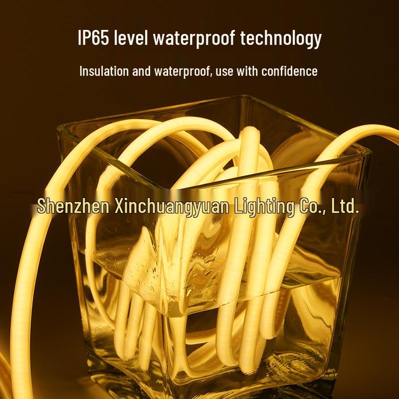 220V LED Strip Light - 320 Super Bright Waterproof LEDs for Outdoor Engineering and Tunnel Construction