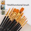 6/20 Peças Conjunto de Pincéis de Nylon Coloridos Pincel para Tinta a Aquarela Acrílica Pincéis Coloridos Profissionais para Pintura a Óleo Papelaria
